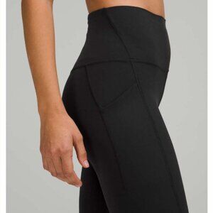 Lululemon NWT Black Align HR Pant 28" With Pockets - Size 10